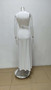 DEAT Spring New Arrival Fashion Hollow Out Sleeveless Dresses For Women Trendy Split V-neck Irregular Dress Female 11A03623