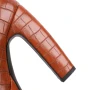 spring and autumn fashion High heels Women's shoes Solid PU Korean Style Platform Square toe Square heel heels women high 13cm