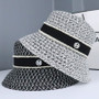 Women's Fashion Hat Hollow Breathable Sun Sunshade Spring/Summer Weaving Hat Style British Fisherman Hat