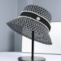 Women's Fashion Hat Hollow Breathable Sun Sunshade Spring/Summer Weaving Hat Style British Fisherman Hat