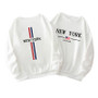 New York Fashion Printed O-Neck Hoodies for Men Spring Autumn Male Warm Long Sleeved T-shirts Urban Trend Casual Streetwear Tops