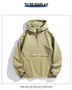 New Men Spring Autumn Waterproof Casual Versatile Top Japanese Korean Streetwear Fashion Loose Pullover Half Zip Hooded Jacket