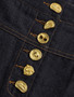 VGH Designer Solid Slimming Denim Skirts For Women High Waist Patchwork Button Spring Temperament Skirt Female Fashion Style New