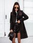 2026 Autumn/Winter European and American New Cross-Border Women's Clothing Amazon Woolen Coat Solid Color Tie-Up Mid-Length Woolen Jacket
