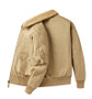 Hot Sale Outdoor Warm Fleece Cotton Bomber Jacket Men's Canvas  Fleece Cargo Work Jacket Plus Size Twill Zip up Work Jacket Men