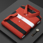 Striped Polo Shirt Man Short Sleeve Fashion Polo Shirt Men Business Casual Cotton Polo Hombre Breathable Summer Tops Lapel 2025