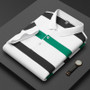 Striped Polo Shirt Man Short Sleeve Fashion Polo Shirt Men Business Casual Cotton Polo Hombre Breathable Summer Tops Lapel 2025