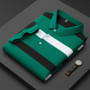 Striped Polo Shirt Man Short Sleeve Fashion Polo Shirt Men Business Casual Cotton Polo Hombre Breathable Summer Tops Lapel 2025