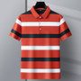 Striped Polo Shirt Man Short Sleeve Fashion Polo Shirt Men Business Casual Cotton Polo Hombre Breathable Summer Tops Lapel 2025