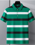Striped Polo Shirt Man Short Sleeve Fashion Polo Shirt Men Business Casual Cotton Polo Hombre Breathable Summer Tops Lapel 2025