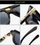 SO&EI Fashion Oversized Square Men Punk Outdoor Sport Sunglasses Shades UV400 Women Brand Designer Vintage Trending Sun Glasses