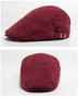 Men Fashion Corduroy Beret Spring Autumn Thick Warm Women's Flat Hat Vintage Casual Newsboy Cap Unisex Fashion Front Back Wear
