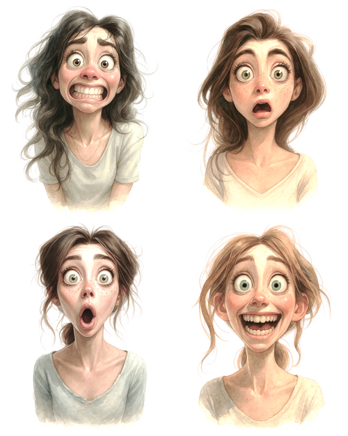 10 Pack Note Cards - Quirky Gals 10 Pack Note Cards - Quirky Gals