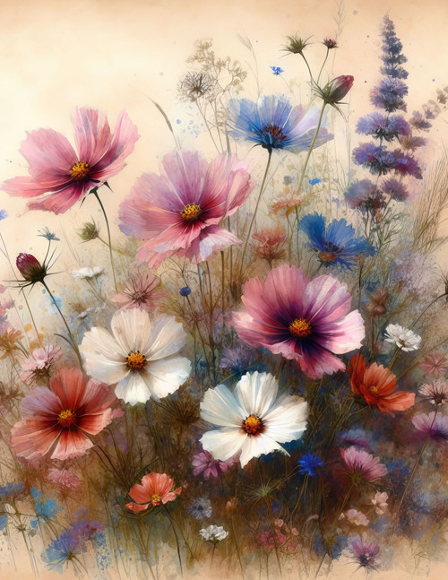 Wildflowers of Spring - Various Sizes