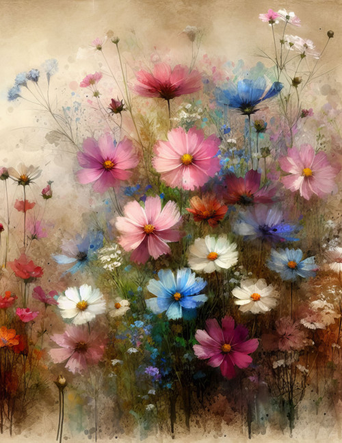 Field of Wild Flowers - Various Sizes