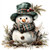 10 Pack Note Cards - Vintage Snowmen 10 Pack Note Cards - Vintage Snowmen