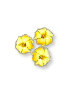 YELLOW PUAKENIKENI ACRYLIC PAPER CLIP