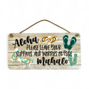 SLIPPAHS WOOD SIGN