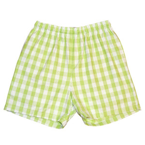 BRIGHT GREEN PALAKA SHORTS