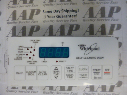 8522491 White Whirlpool Stove Range Control *1 Year Guarantee* SAME DAY SHIP