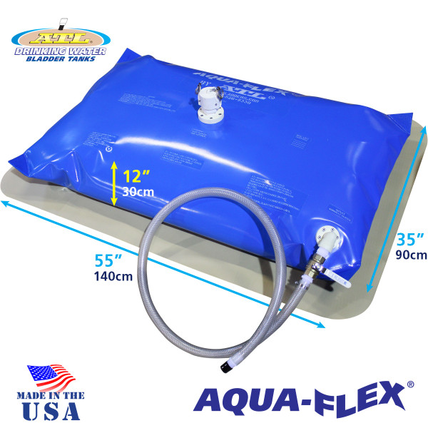 50 Gallon ATL Aqui-Flex With Filled Dimensions