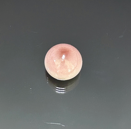 Rare Natural Quahog Pearl | Lavender Rose Button-Shaped Pearl | Loose Collector Pearl