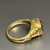 Alex Sepkus Aquamarine Diamond Ring | 18K Yellow Gold | Estate Designer Ring | Textured Gold Statement Jewelry