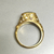 Alex Sepkus Aquamarine Diamond Ring | 18K Yellow Gold | Estate Designer Ring | Textured Gold Statement Jewelry