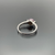 18K White Gold Natural Mussel Pearl and Diamond Ring