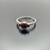 18K White Gold Natural Mussel Pearl and Diamond Ring