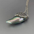 Natural Abalone Pearl Pendant, Genuine Horn Shape Abalone Pearl, Pavé Crystal Necklace, Rare Iridescent Loose Pearl, Collector Gift