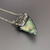 Natural Abalone Pearl Pendant, Genuine Horn Shape Abalone Pearl, Pavé Crystal Necklace, Rare Iridescent Loose Pearl, Collector Gift