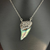 Natural Abalone Pearl Pendant, Genuine Horn Shape Abalone Pearl, Pavé Crystal Necklace, Rare Iridescent Loose Pearl, Collector Gift