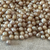 Natural Roundish Seed Pearls (20pcs) — 2.5mm — Loose Champagne Color Pearls — Pteria Sterna