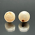 Natural American Freshwater Pearl Pair | Mississippi River Pearls | Button Shape 12.6mm | Rare Matched Pair | Jewelry Design Pearls