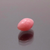 Natural pink Conch pearl, 7.18 × 5.14mm, oval button shape with visible flame structure- side 2