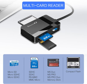SmartQ C368 USB 3.0 Card Reader (SD, microSD, CF, MS) - photo 2