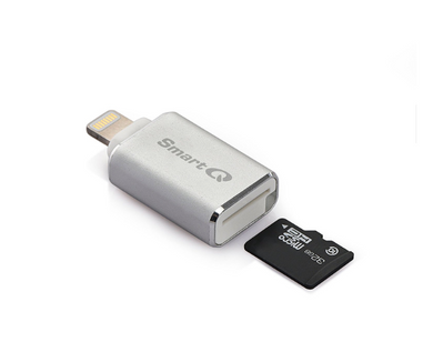 C620 Silver Lightning MicroSD Card Reader