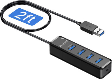 SmartQ H302A 4-Port USB 3.0 Hub with USB-C Power Port, 2 ft - photo 1