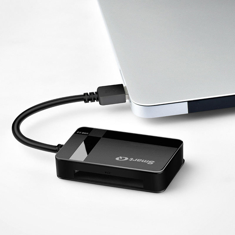 SmartQ C368 USB 3.0 Multi Card Reader for CF, SD, SDHC, SDXC, MicroSD, MS,  MS Pro and more - SmartQ