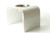 White single raised dog feeder  White single raised dog feeder