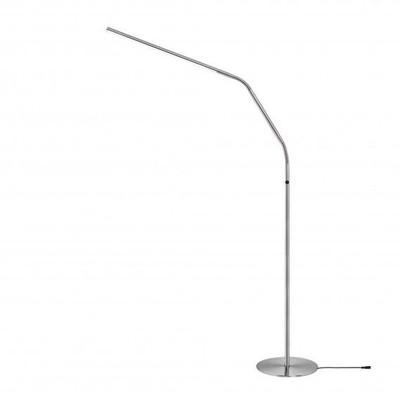 DAYLIGHT E35118 Slimline 3 LED Lampadaire en acier brossé. Option : loupe