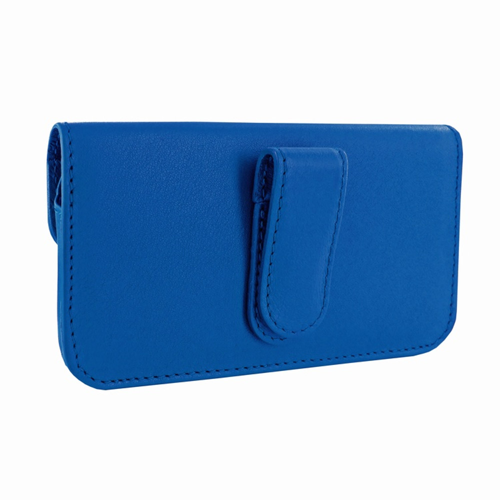 Piel Frama iPhone 6 Plus / 6S Plus / 7 Plus / 8 Plus Horizontal Pouch Leather Case - Blue