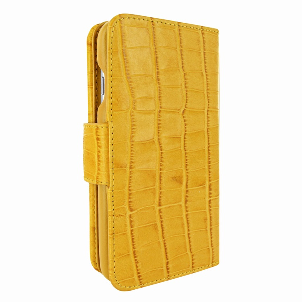 Piel Frama iPhone 7 / 8 WalletMagnum Leather Case - Yellow Cowskin-Crocodile