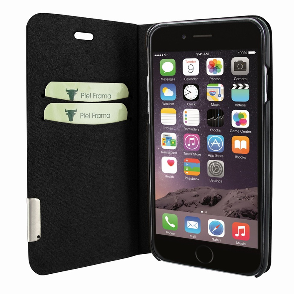 Piel Frama iPhone 7 Plus / 8 Plus FramaSlimCards Leather Case - Black Cowskin-Stingray