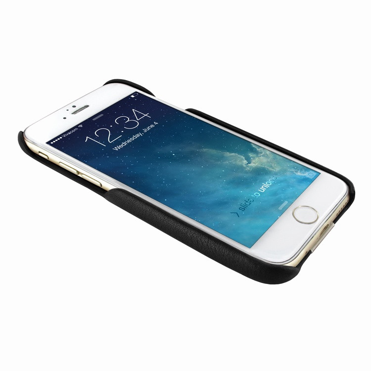 Piel Frama iPhone 7 Plus / 8 Plus FramaSlimGrip Leather Case - Black Cowskin-Ostrich