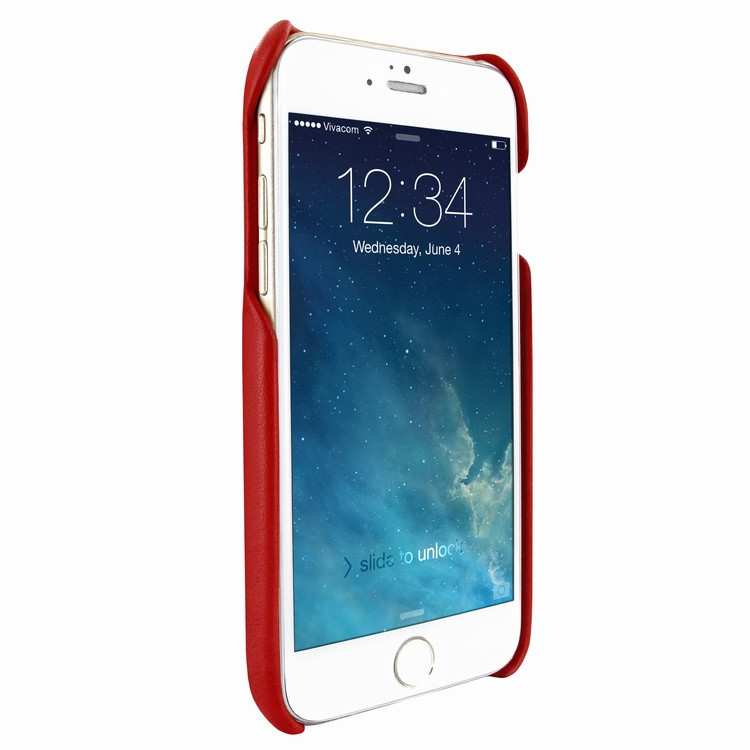 Piel Frama iPhone 7 Plus / 8 Plus FramaSlimGrip Leather Case - Red Wild Cowskin-Crocodile