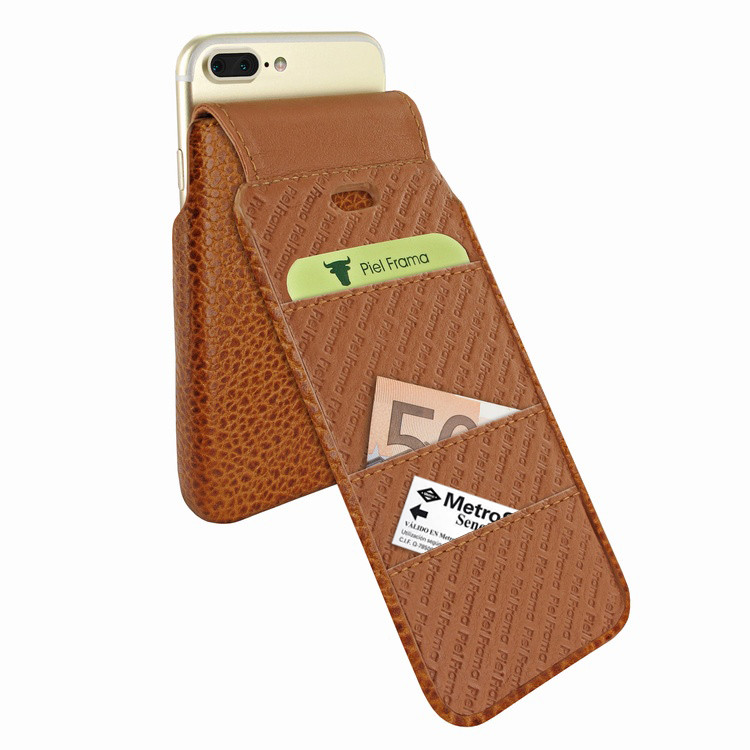 Piel Frama iPhone 7 Plus / 8 Plus iMagnumCards Leather Case - Tan iForte