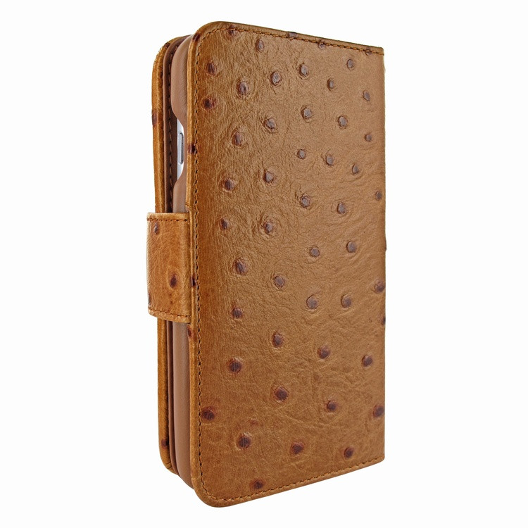 Piel Frama iPhone 7 Plus / 8 Plus WalletMagnum Leather Case - Tan Cowskin-Ostrich