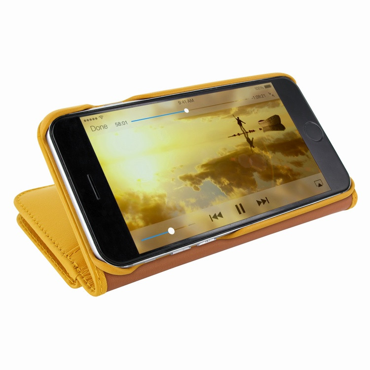 Piel Frama iPhone 7 Plus / 8 Plus WalletMagnum Leather Case - Yellow